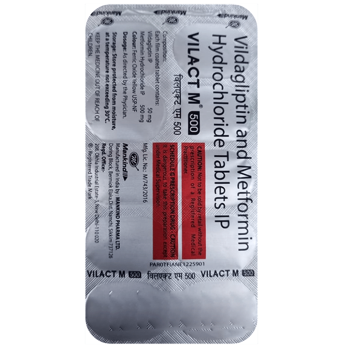 Vilact M 500 Tablets