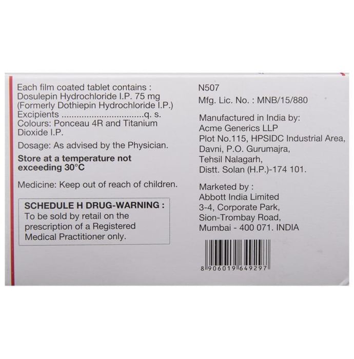 Prothiaden 75 Tablets