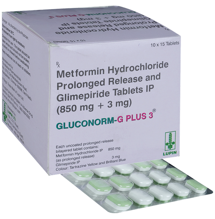 Gluconorm-G Plus 3 Tablets PR
