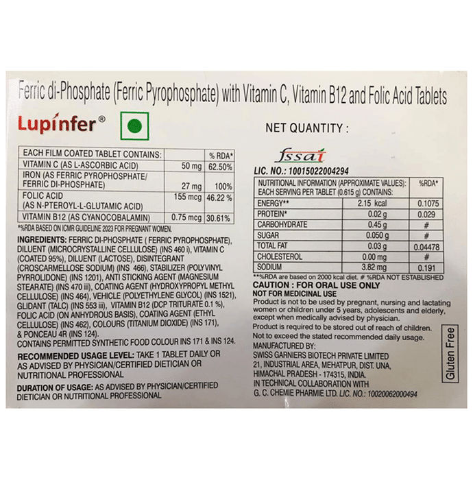 Lupinfer Tablet
