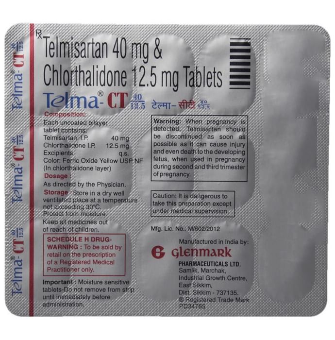 Telma-CT 40/12.5 Tablets