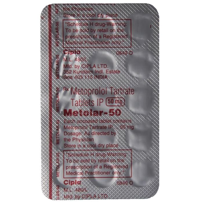 Metolar-50 Tablets