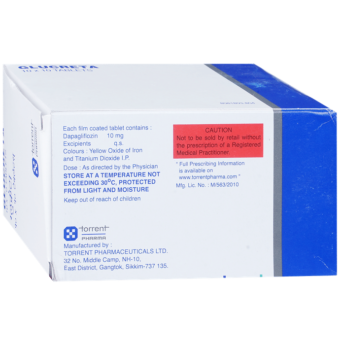 GLUCRETA 10mg Tablets