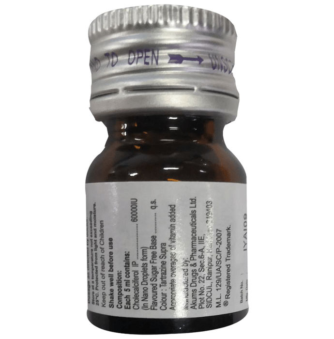 Kidrich D3 Mango and Mint Flavour Sugar Free Oral Solution
