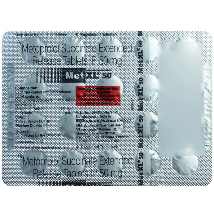 Met XL 50 Tablets