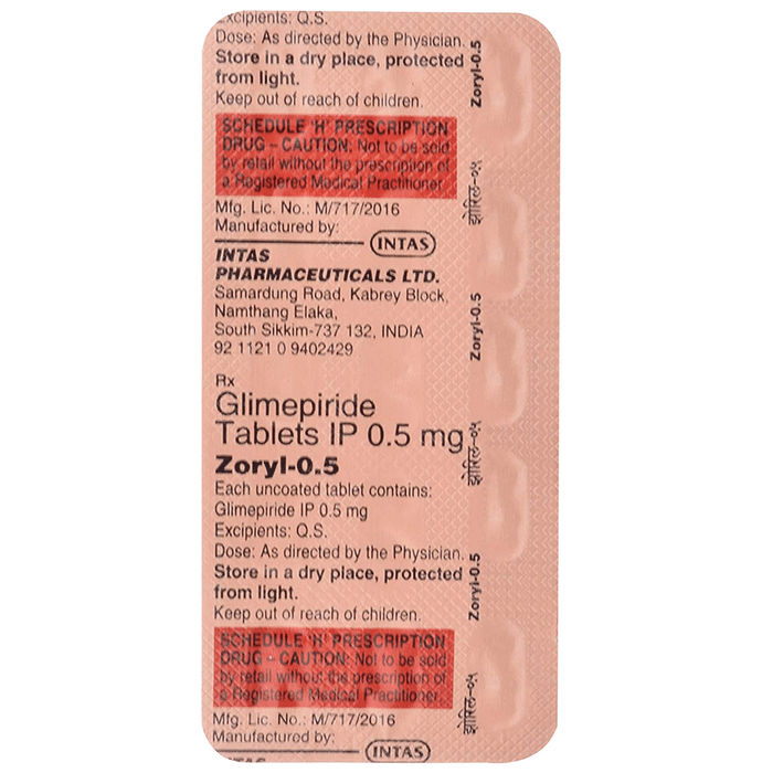 Zoryl-0.5 Tablets