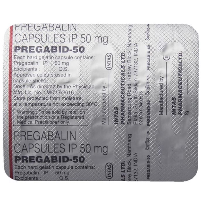Pregabid-50 Capsules