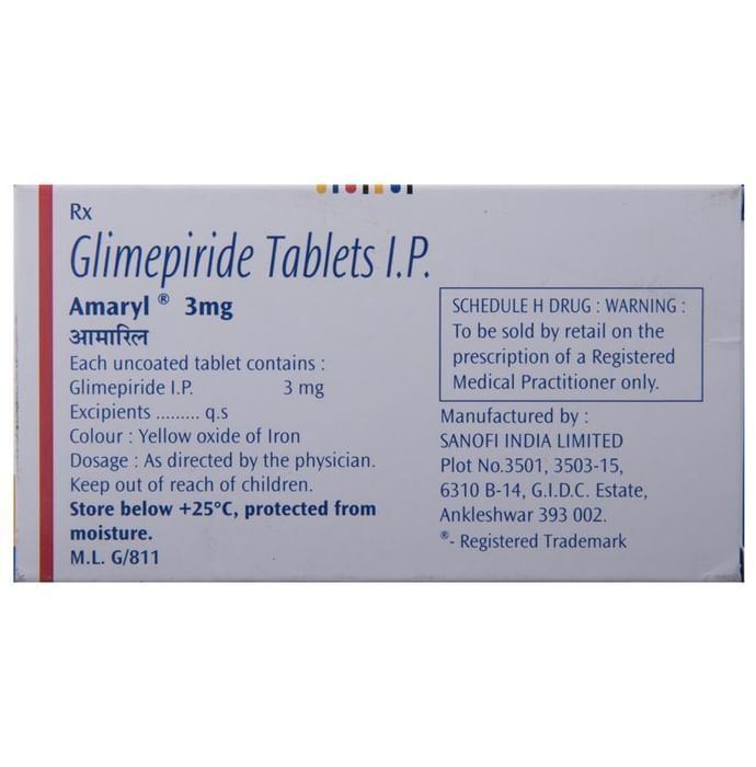 Amaryl 3Mg Tablets