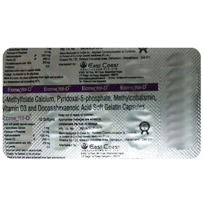 Ecmefol D Soft Gelatin Capsule
