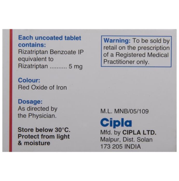Rizact 5 Tablet