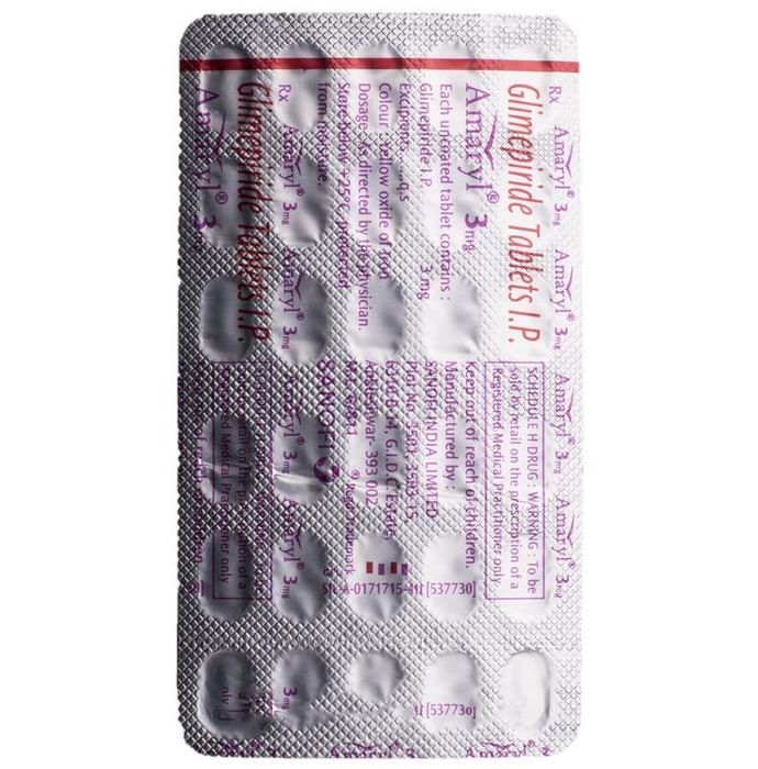 Amaryl 3Mg Tablets