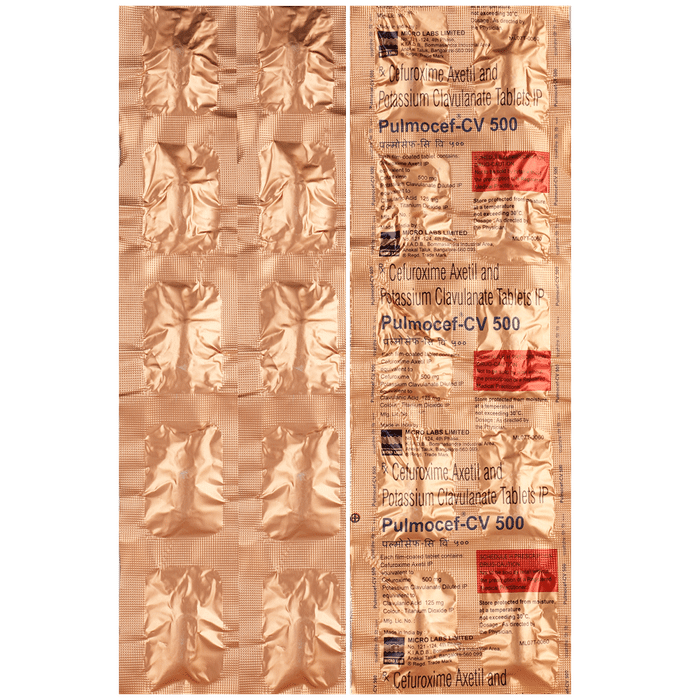 Pulmocef-CV 500 Tablets