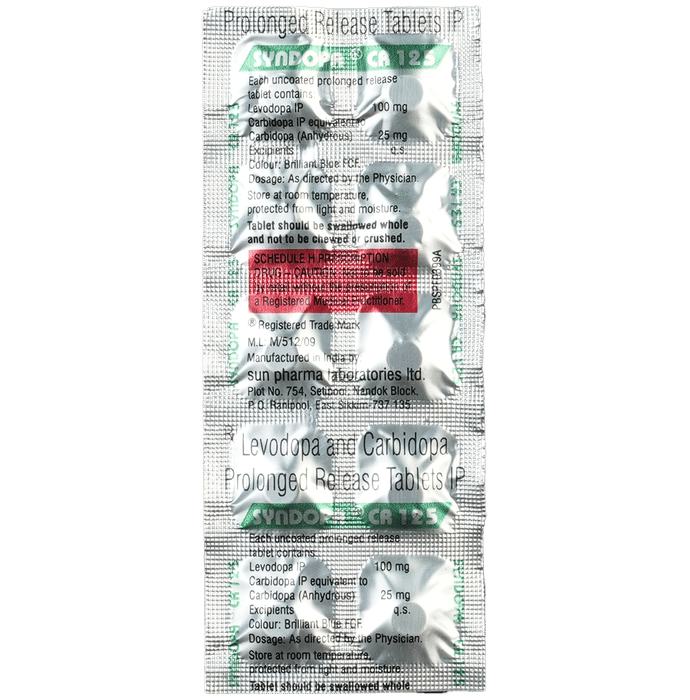 Syndopa Cr 125 Tablet