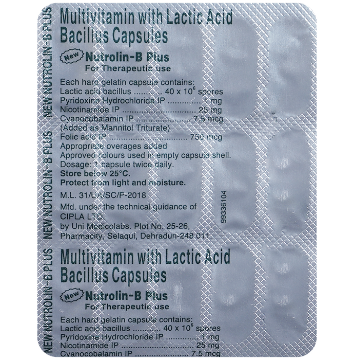 New Nutrolin-B Plus Capsules