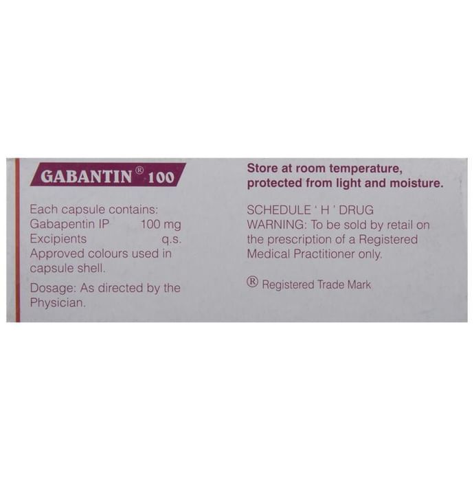 GABANTIN 100 Capsules
