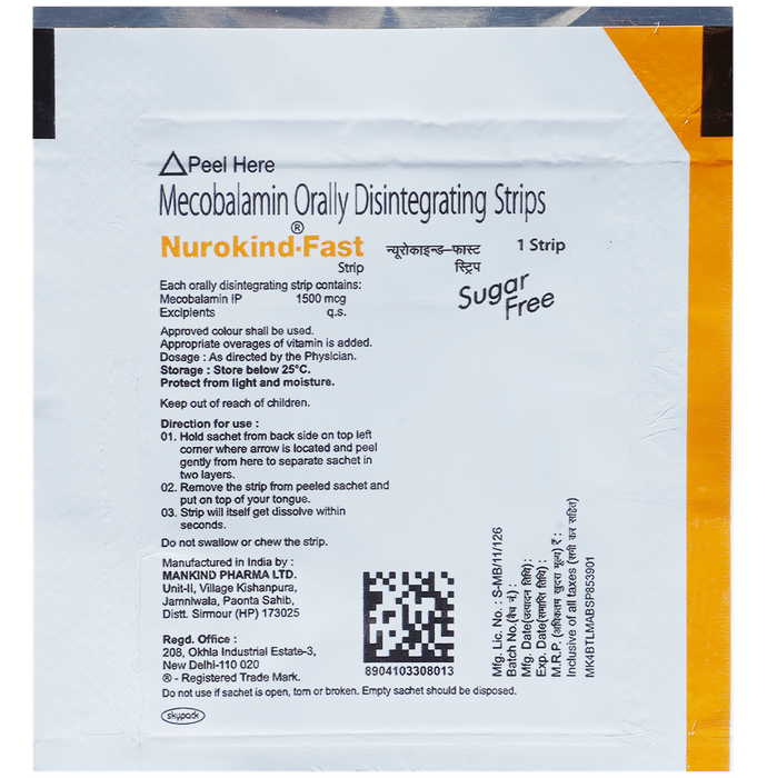 Nurokind-Fast Sugar free Strips