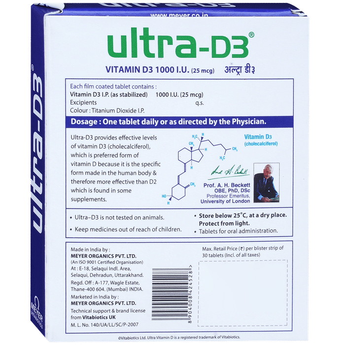 Ultra-D3 1K IU Tablets