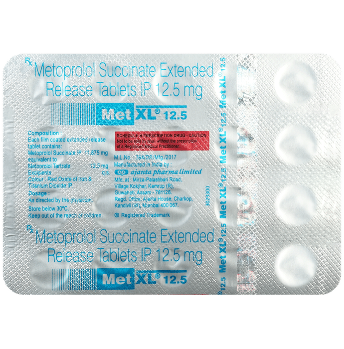 Met XL 12.5 Tablets ER