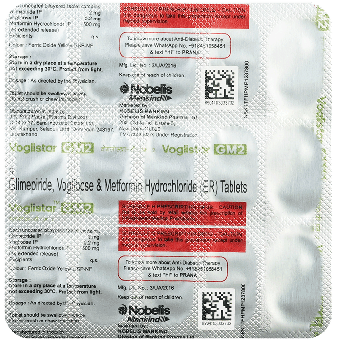 Voglistar Gm2 Tablet ER