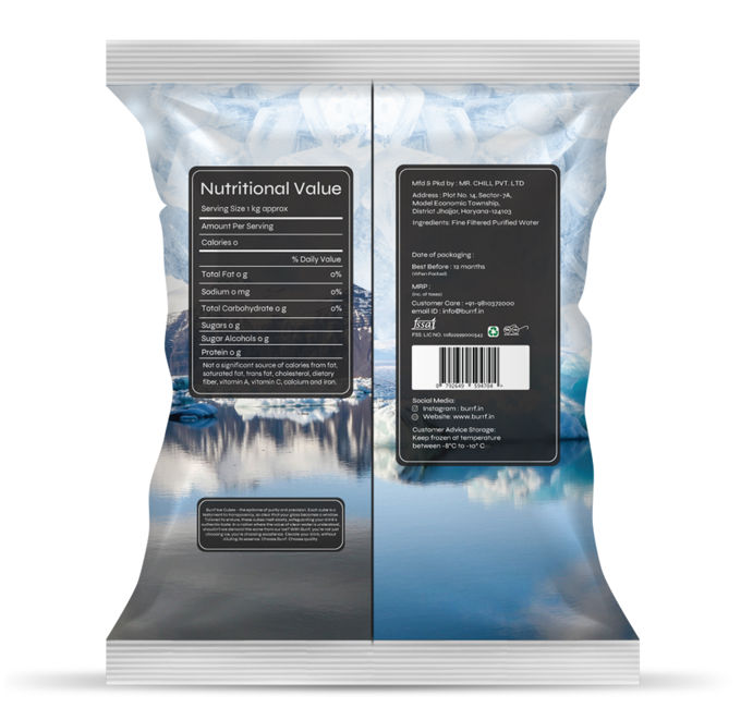 Burrf Sparkling Ice Cubes 1 kg Combo