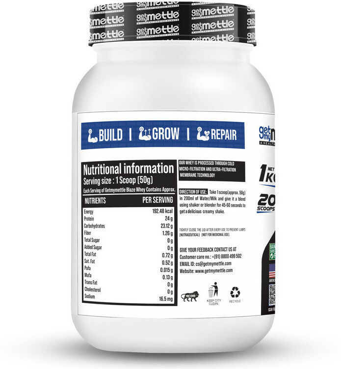 Getmymettle Blaze Whey Protein (Cold Coffee)