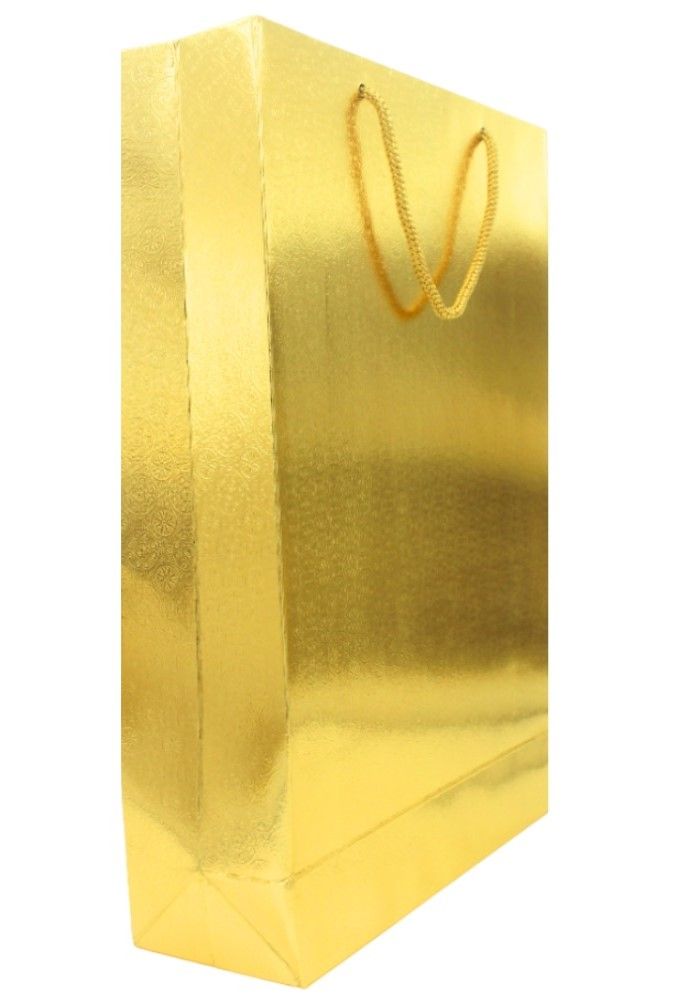Se7En Golden Paper Bag | 9 X 13 X 3 Inch - Assorted Design 1 pc Combo