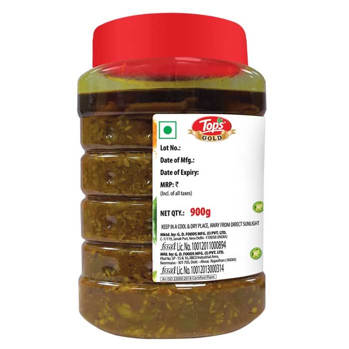 Tops Gold Green Chilli Pickle