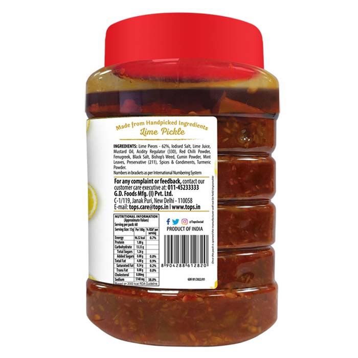Tops Gold Lime Pickle