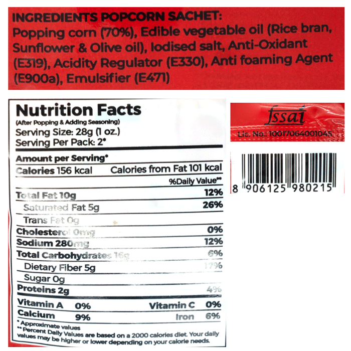 4700BC Instant Popcorn Barbeque 60 g Combo