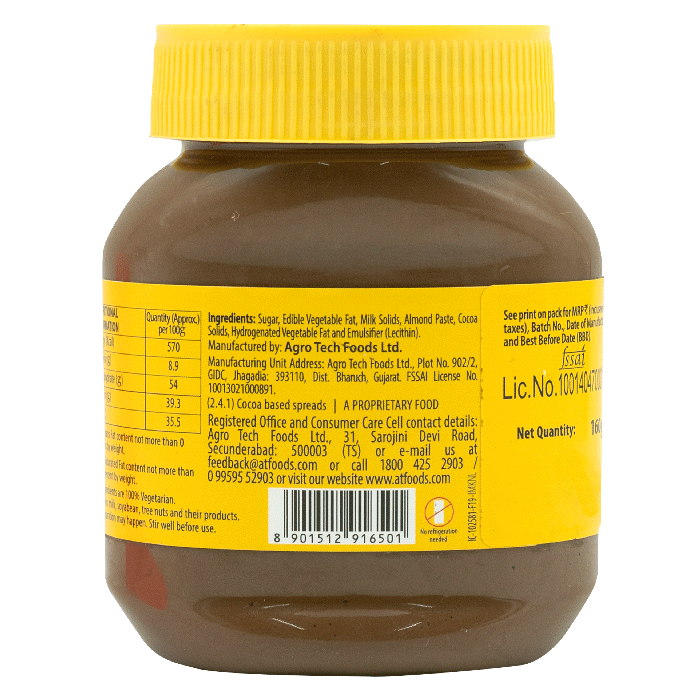 Sundrop Cocoa Hazelnut Chocolate Spread | Jar | Preservative-free | 160 g
