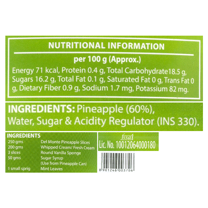 Del Monte Pineapple - Slices