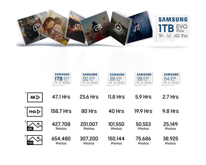 Samsung Evo Plus 256Gb Memory Card, Mb-Mc256Sa, In
