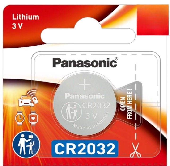 Panasonic Lithium Battery -Cr-2032/5Be
