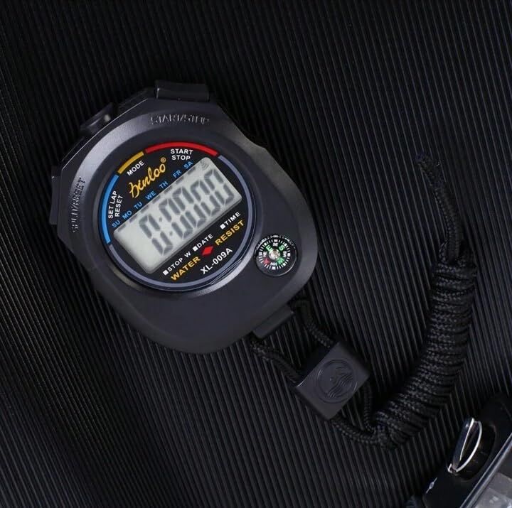 Vector X Unisex Plastic Chrono Watch | Black