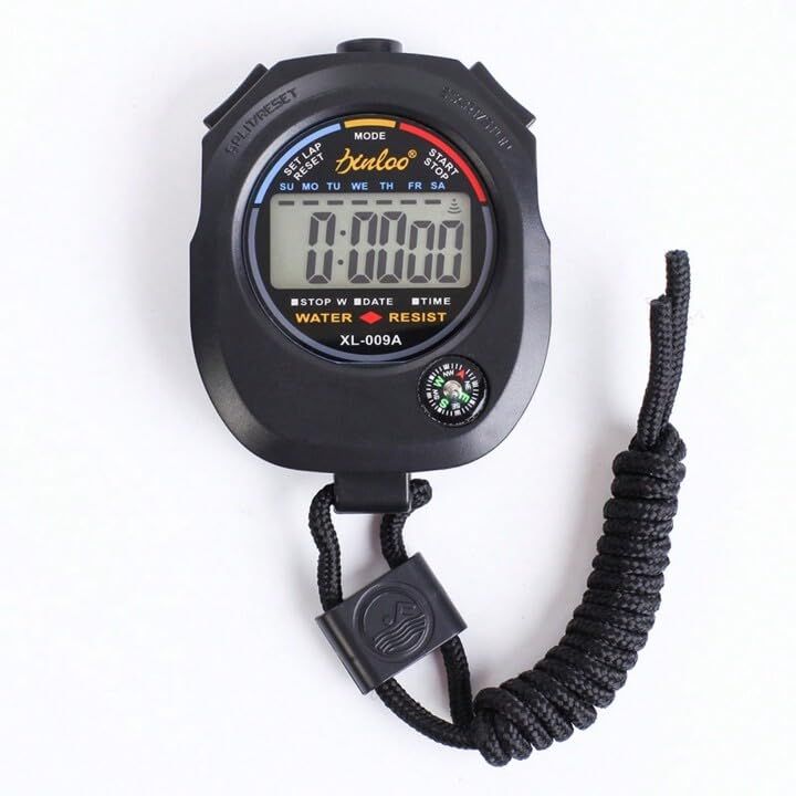 Vector X Unisex Plastic Chrono Watch | Black
