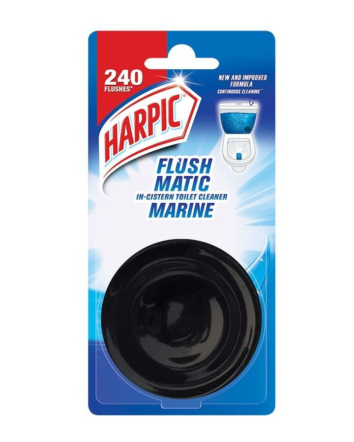 Harpic Flushmatic In-Cistern Toilet Cleaner Blocks Marine