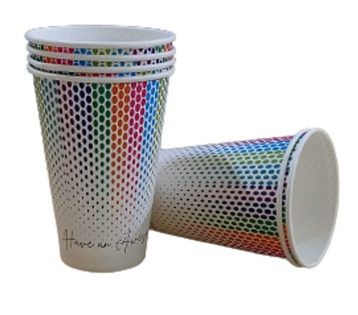 Vinay Trading Paper Printed Cups - 330 ml - Pack Of 25