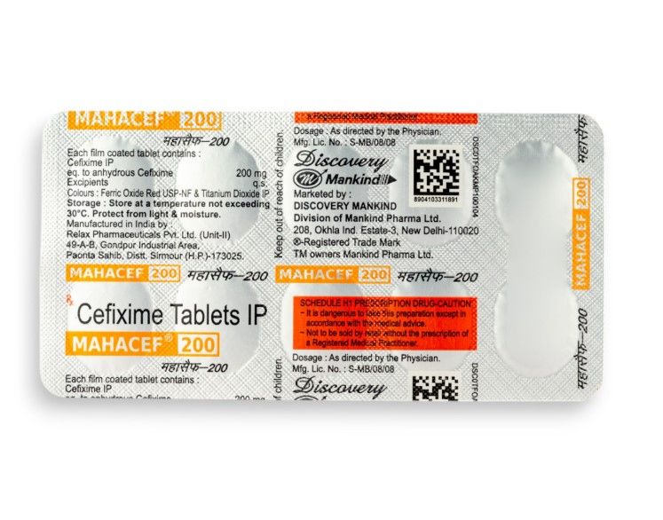 Mahacef 200 Tablets