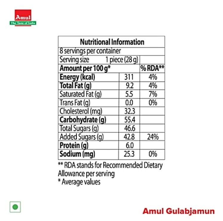 Amul Gulab Jamun (Tin)