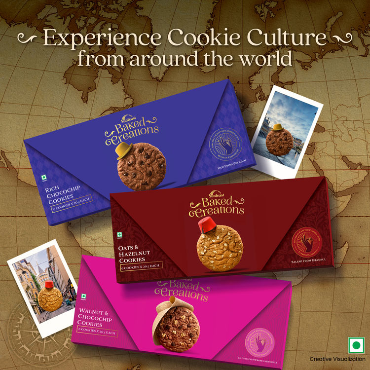 Sunfeast Baked Creations Walnut & Choco Chip 120 g Combo