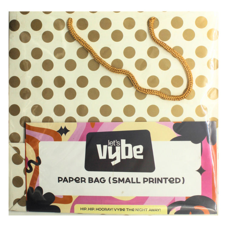 Let's Vybe Paper Bags Small Printed