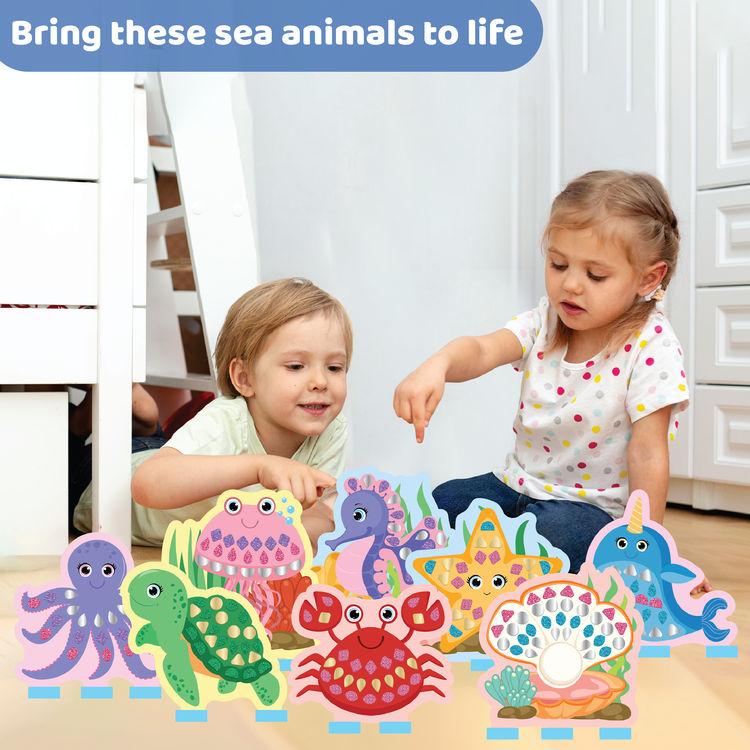 Jackinthebox Sparkly Sticker Fun - Under The Sea Art & Craft Kit
