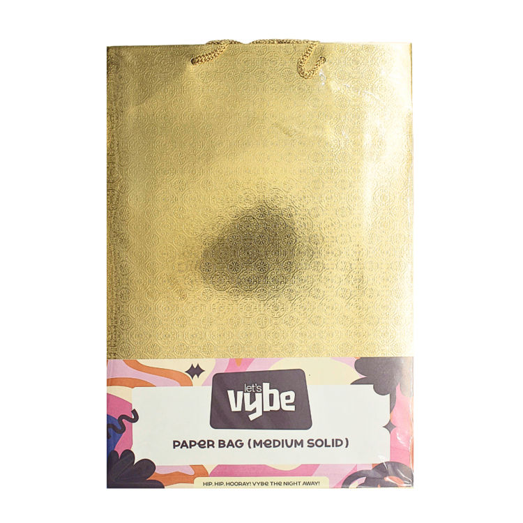 Let's Vybe Paper Bags Medium Solid