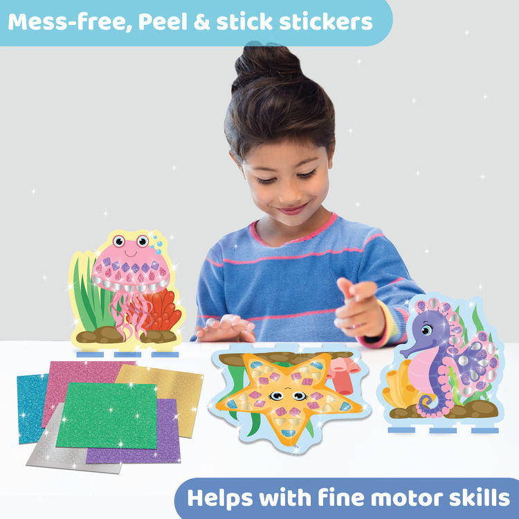 Jackinthebox Sparkly Sticker Fun - Under The Sea Art & Craft Kit