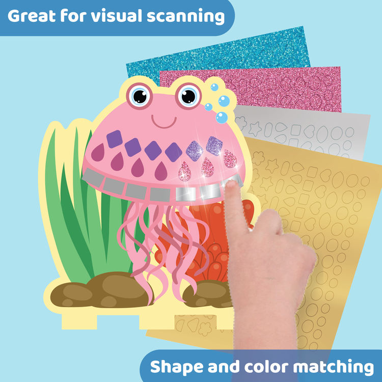Jackinthebox Sparkly Sticker Fun - Under The Sea Art & Craft Kit
