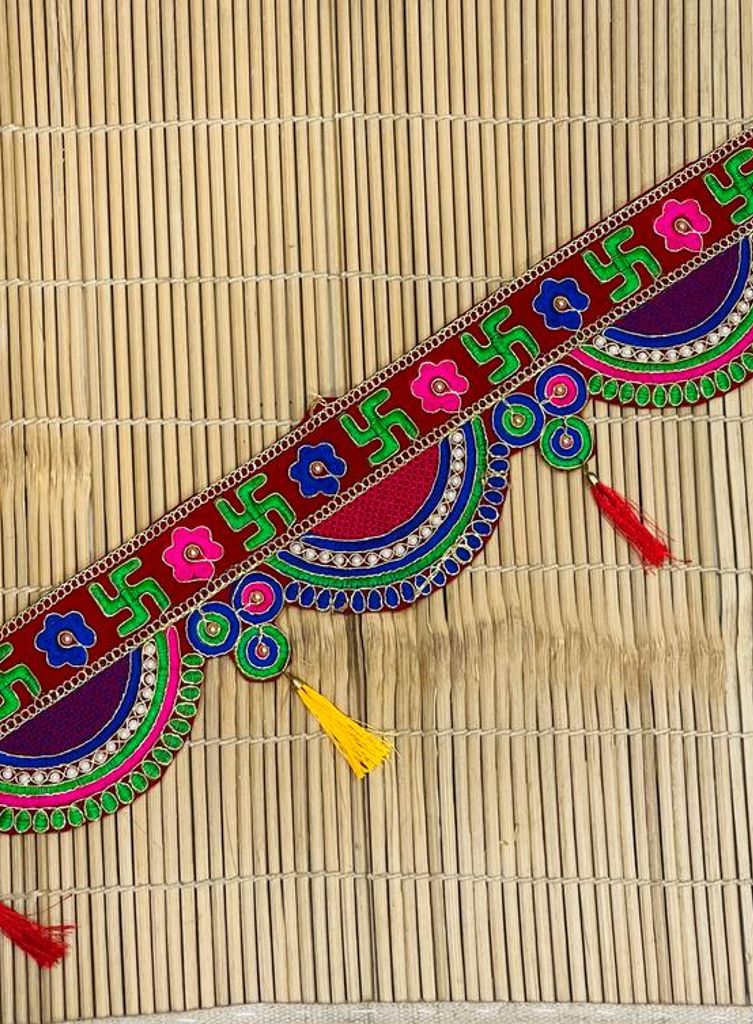Gullak Swastik Flower Moti Toran