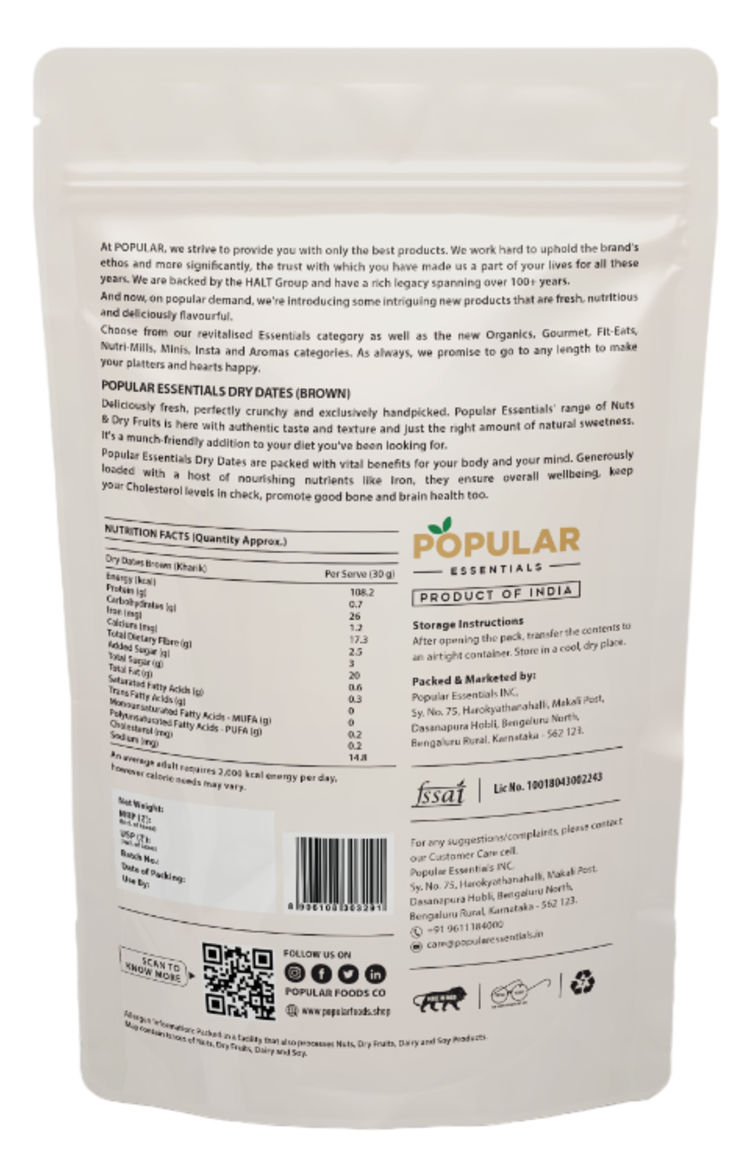 Popular Essentials Dry Dates (Kharak)