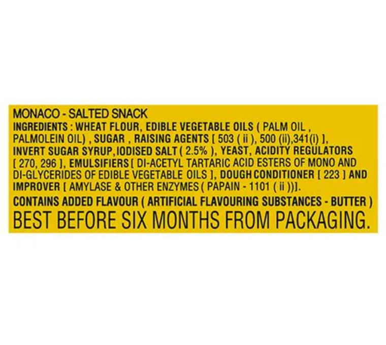 Parle Monaco Classic Salty Biscuits 186 g Combo