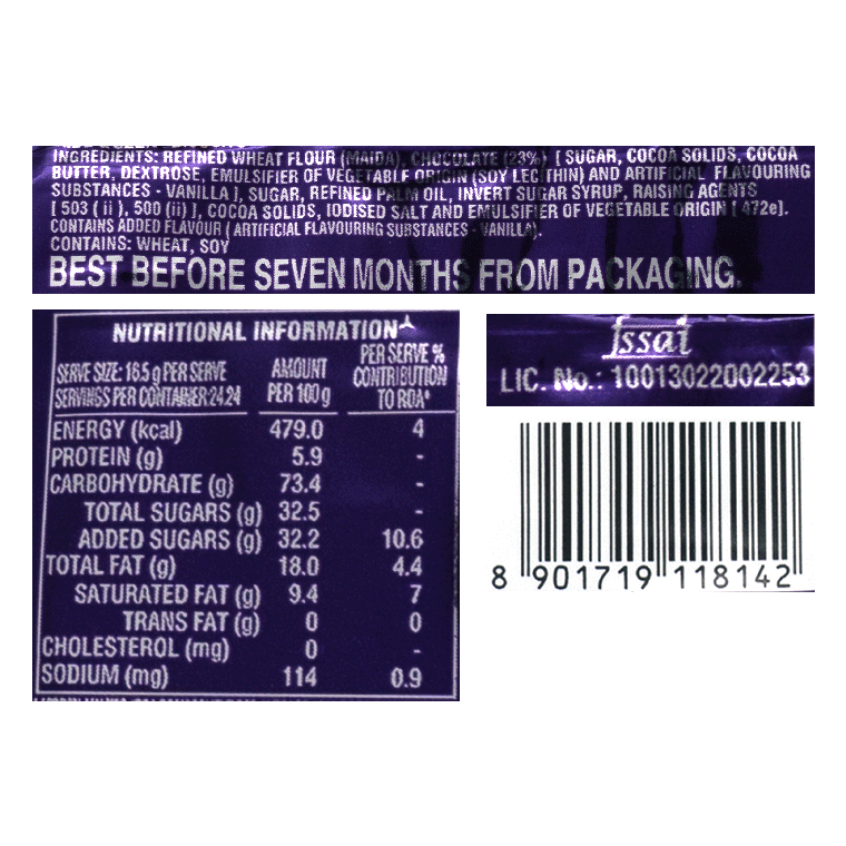 Parle Hide & Seek Chocolate Chip Cookies 400 g Combo