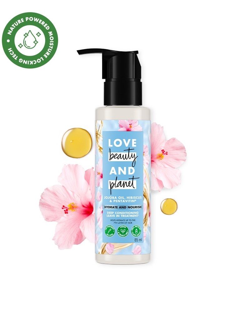 Love Beauty And Planet Jojoba oil | Hibiscus | Pentavitin Deep conditioning leave in treatment
